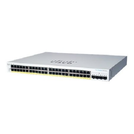 Cisco Business 220 Series CBS220-48FP-4X - Prepínac - inteligentní - 48 x 10/100/1000 (PoE+) + 4 x 10 Gigabit SFP+ (uplink)