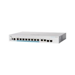 Cisco Business 350 Series CBS350-8MP-2X - Prepínac - L3 - rízený - 8 x 100/1000/2.5G (PoE+) + 2 x combo 10 Gigabit SFP+/RJ-45