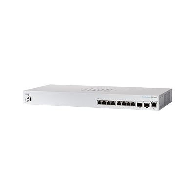 Cisco Business 350 Series CBS350-8XT - Prepínac - L3 - rízený - 8 x 10GBase-T + 2 x combo 10 Gigabit SFP+ - Lze montovat do