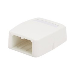 Panduit MINI-COM - Krabice k upevnění na povrch - arktická bílá - 2 porty CBXQ2AWA