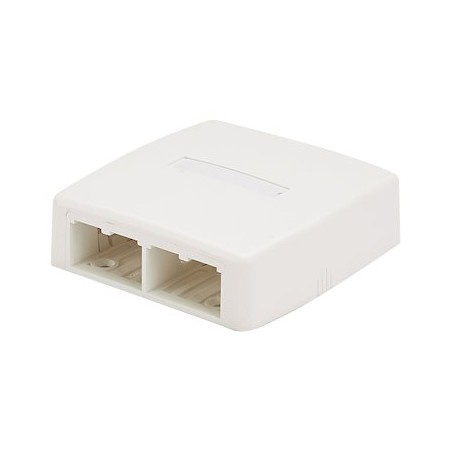 Panduit MINI-COM - Krabice k upevnění na povrch - bílá - 4 porty