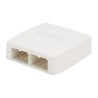 Panduit MINI-COM - Krabice k upevnění na povrch - bílá - 4 porty