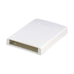 Panduit MINI-COM Multi-Media/Fiber Surface Mount Box - Krabice k upevnění na povrch - arktická bílá - 6 portů