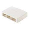Panduit MINI-COM - Krabice k upevnění na povrch - arktická bílá - 6 portů