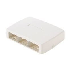 Panduit MINI-COM - Krabice k upevnění na povrch - bílá - 6 portů