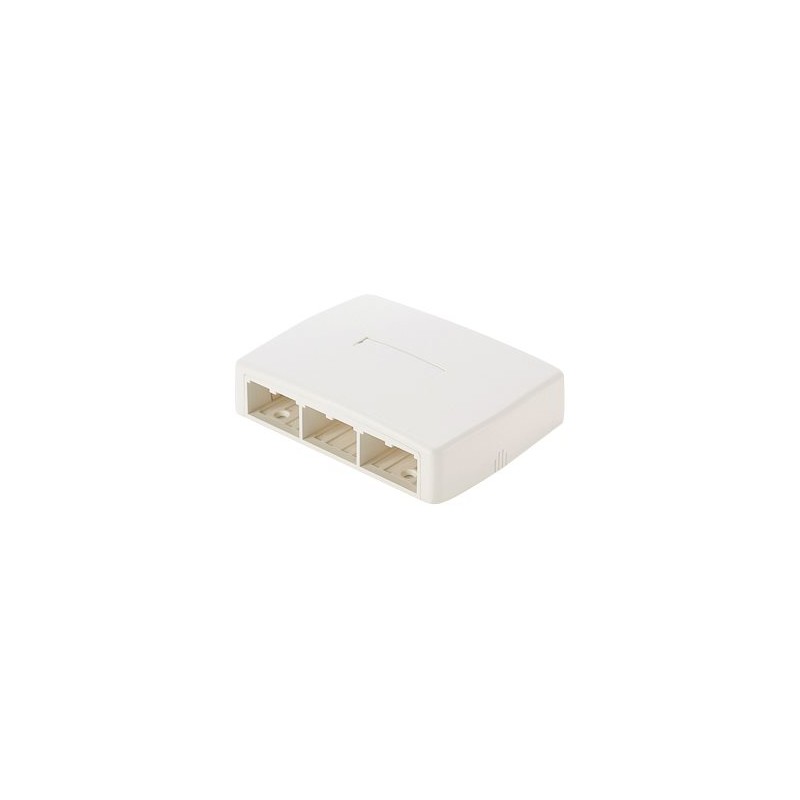 Panduit MINI-COM - Krabice k upevnění na povrch - bílá - 6 portů