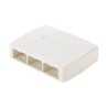 Panduit MINI-COM - Krabice k upevnění na povrch - bílá - 6 portů