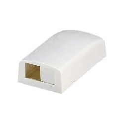 Panduit MINI-COM - Krabice k upevnění na povrch - arktická bílá - 2 porty CBX2AWAY