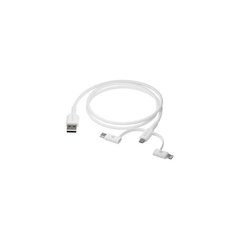 dbramante1928 re-charge - Sada kabelů USB - 1 m - bílá