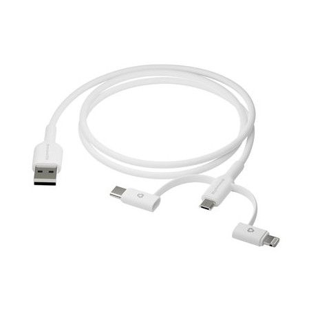 dbramante1928 re-charge - Sada kabelů USB - 1 m - bílá