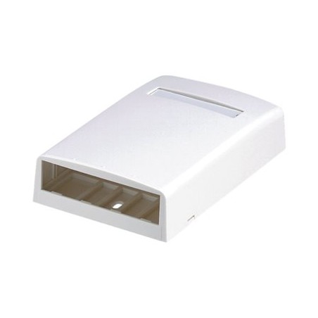 Panduit MINI-COM - Krabice k upevnění na povrch - arktická bílá - 4 porty