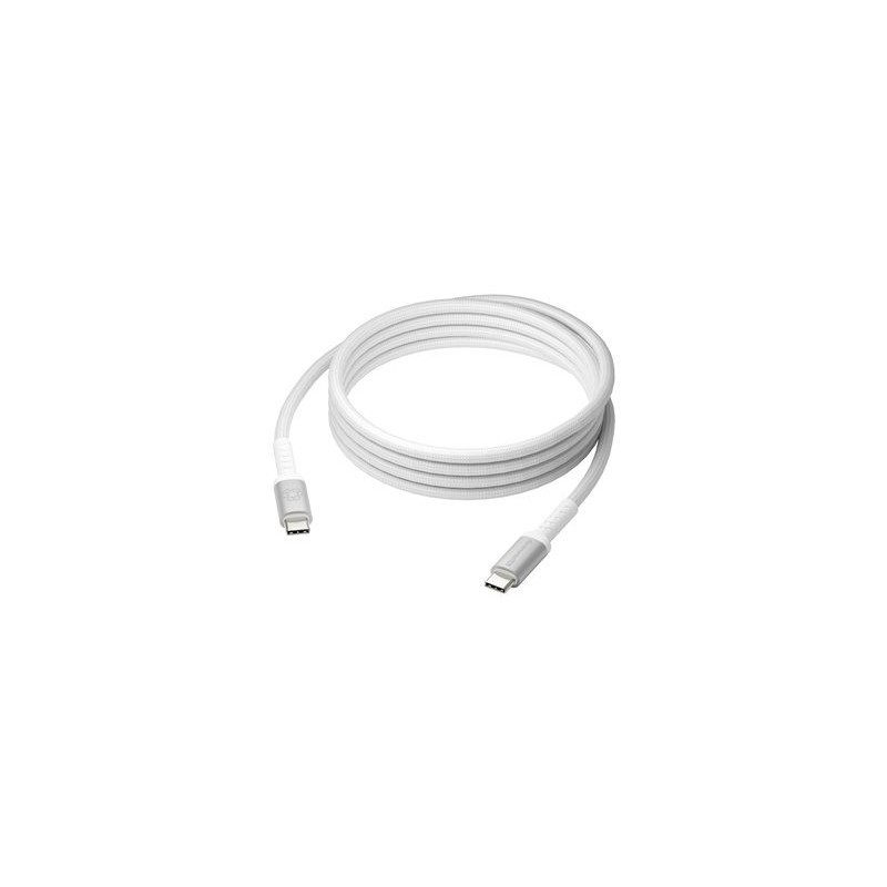 dbramante1928 re-charge it - USB kabel - USB-C (M) do USB-C (M) - 2 m - pletený kabel, až 100W nabíjecí výkon - bílá