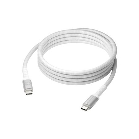 dbramante1928 re-charge it - USB kabel - USB-C (M) do USB-C (M) - 2 m - pletený kabel, až 100W nabíjecí výkon - bílá