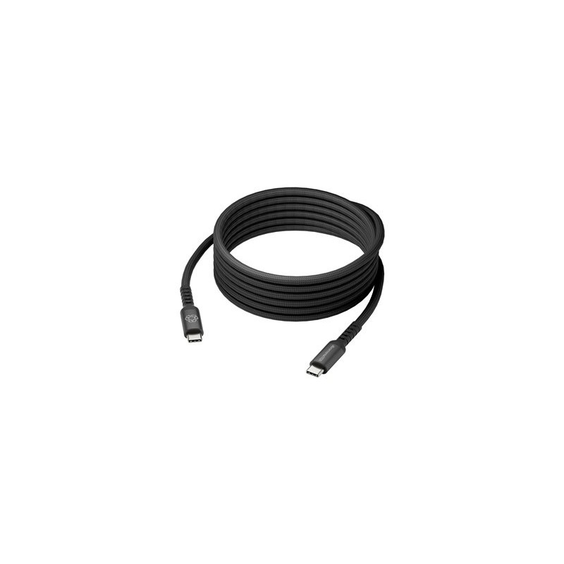 dbramante1928 IT - USB kabel - USB-C (M) do USB-C (M) - 3 m - USB napájení (100W), pletený kabel - černá