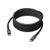 dbramante1928 IT - USB kabel - USB-C (M) do USB-C (M) - 3 m - USB napájení (100W), pletený kabel - černá