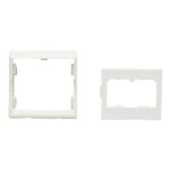 Panduit MINI-COM - Kryt zásuvky - arktická bílá - 2 porty CFPFF2AW