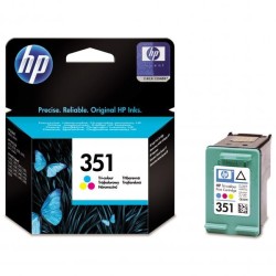 HP 351 - 3.5 ml - barva (azurová, purpurová, žlutá) - originální - inkoustová cartridge - pro Deskjet D4268 Photos… CB337EE BA3