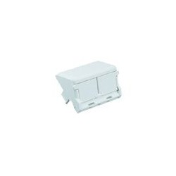 Panduit MINI-COM - Kryt zásuvky - arktická bílá - 2 porty CFPFS2SAW
