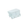 Panduit MINI-COM - Kryt zásuvky - arktická bílá - 2 porty CFPFS2SAW