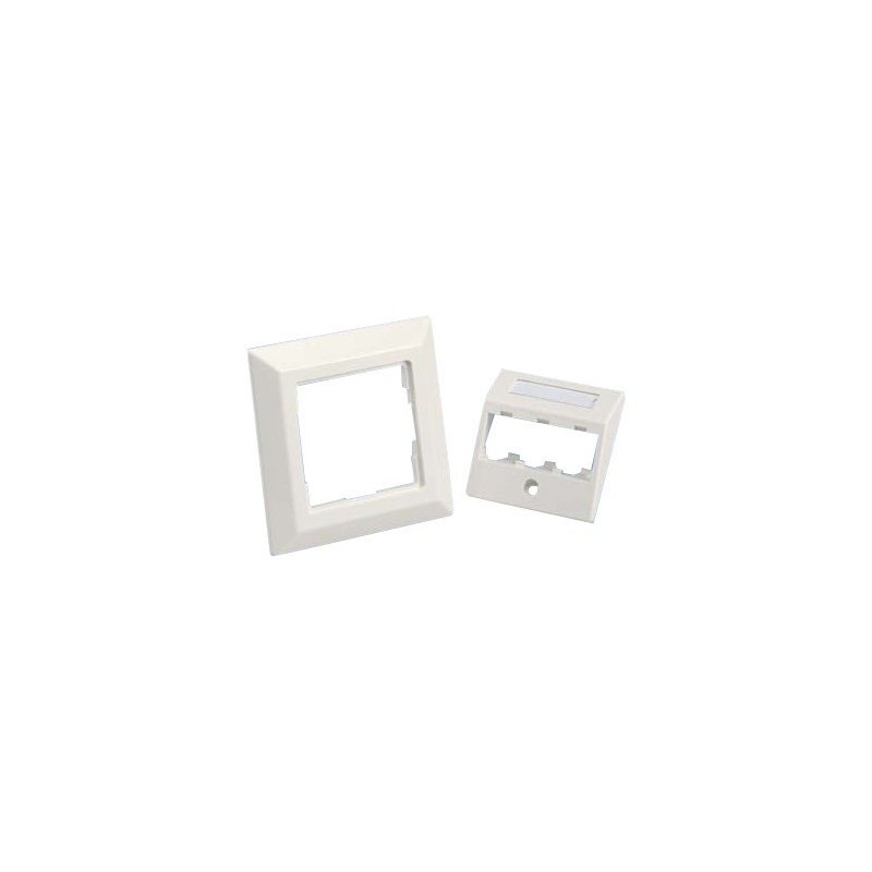 Panduit German Faceplate and Adapter Kits - Kryt zásuvky - arktická bílá - 3 porty