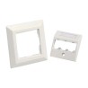 Panduit German Faceplate and Adapter Kits - Kryt zásuvky - arktická bílá - 3 porty