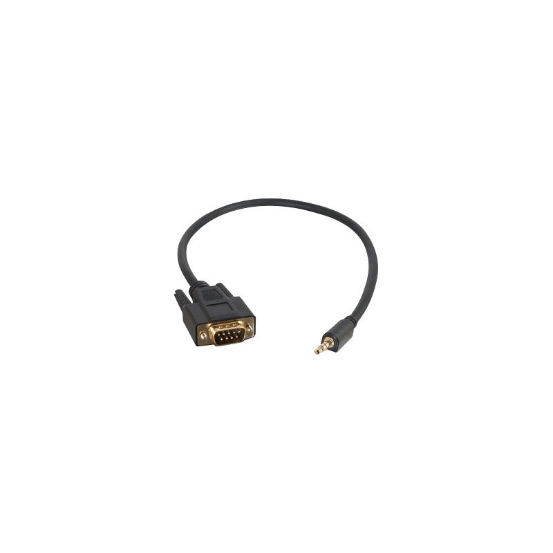 C2G Velocity DB9 Male to 3.5mm Male Adapter Cable - Sériový kabel - DB-9 (M) do mini-phone stereo 3.5 mm (M) - 46 cm