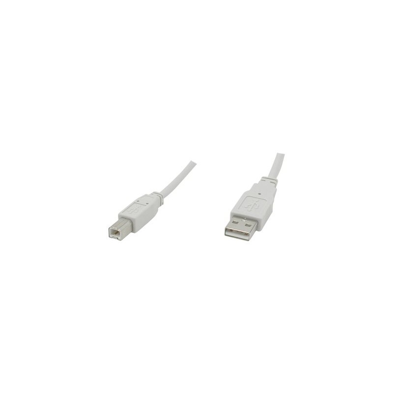 C2G 16.4ft USB to USB B Cable - USB A to USB B - USB 2.0 - White - M/M - Kabel USB - USB (M) do USB typ B (M) - USB 2.0 - 5 m