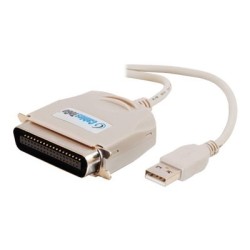 C2G 6ft USB to C36 Parallel Printer Adapter Cable - Paralelní adaptér - USB - IEEE 1284 - béžová