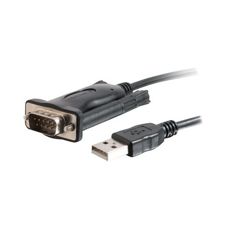 C2G 5ft USB to Serial Cable - USB to DB9 Serial RS232 Cable - M/M - Sériový adaptér - USB - RS-232 - černá