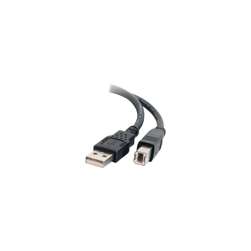 C2G 16.4ft USB A to USB B Cable - USB A to B Cable - USB 2.0 - Black - M/M - Kabel USB - USB (M) do USB typ B (M) - USB 2.0 - 5