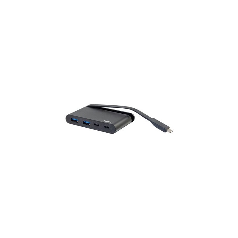 C2G USB C Hub - USB A x 2, USB C and Power Delivery - Rozbočovač - 2 x SuperSpeed USB 3.0 + 2 x USB-C - desktop