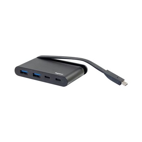 C2G USB C Hub - USB A x 2, USB C and Power Delivery - Rozbočovač - 2 x SuperSpeed USB 3.0 + 2 x USB-C - desktop