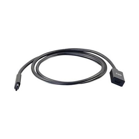 C2G 3ft USB C Extension Cable - USB C to USB C Extension Cable - USB 3.1 Gen 1 - 5Gbps - M/F - Prodlužovací USB kabel - USB-C