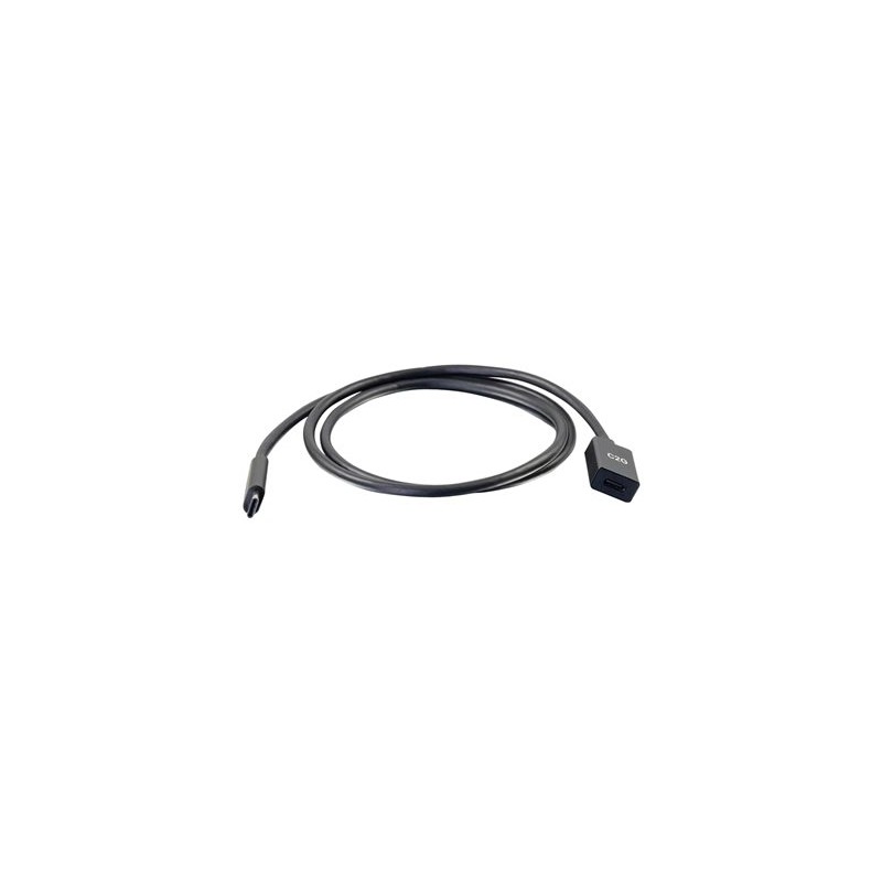 C2G 3ft USB C Extension Cable - USB C to USB C Extension Cable - USB 3.1 Gen 2 - 10Gbps - M/F - Prodlužovací USB kabel - USB-C