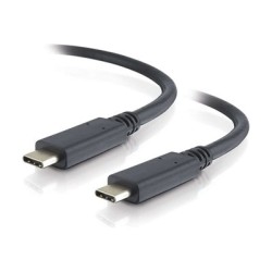 C2G 3ft USB C Cable - USB 3.2 - 10Gbps - M/M - USB kabel - USB-C (M) do USB-C (M) - USB 3.1 Gen 2 / Thunderbolt 3 - 20 V - 3 A