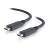C2G 3ft USB C Cable - USB 3.2 - 10Gbps - M/M - USB kabel - USB-C (M) do USB-C (M) - USB 3.1 Gen 2 / Thunderbolt 3 - 20 V - 3 A