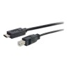 C2G 3ft USB C to USB B Cable - USB C 2.0 to USB B - M/M - USB kabel - USB typ B (M) do 24 pin USB-C (M) - USB 2.0 - 91.4 cm