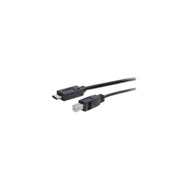 C2G 6ft USB 2.0 USB-C to USB-B Cable M/M - Black - USB kabel - USB typ B (M) do USB-C (M) - USB 2.0 - 1.83 m - černá