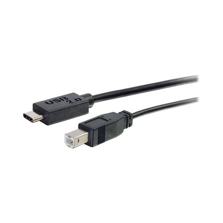 C2G 6ft USB 2.0 USB-C to USB-B Cable M/M - Black - USB kabel - USB typ B (M) do USB-C (M) - USB 2.0 - 1.83 m - černá