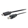 C2G 6ft USB 2.0 USB-C to USB-B Cable M/M - Black - USB kabel - USB typ B (M) do USB-C (M) - USB 2.0 - 1.83 m - černá