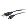 C2G Ultima - Kabel USB - USB (M) do mini-USB typ B (M) - USB 2.0 - 3 m - lisovaný - uhlově šedá