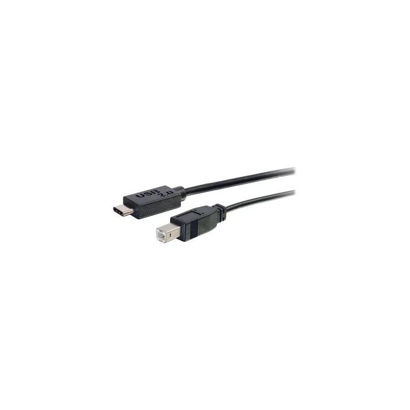 C2G 10ft USB C to USB B Cable - USB C 2.0 to USB B - M/M - USB kabel - USB typ B (M) do 24 pin USB-C (M) - USB 2.0 - 3.05 m