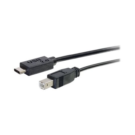 C2G 10ft USB C to USB B Cable - USB C 2.0 to USB B - M/M - USB kabel - USB typ B (M) do 24 pin USB-C (M) - USB 2.0 - 3.05 m