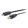 C2G 10ft USB C to USB B Cable - USB C 2.0 to USB B - M/M - USB kabel - USB typ B (M) do 24 pin USB-C (M) - USB 2.0 - 3.05 m