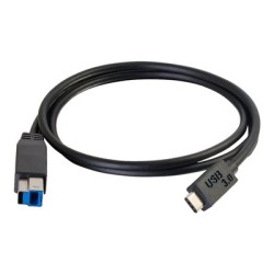 C2G 10ft USB C to USB B Cable - USB 3.2 - 5Gbps - M/M - USB kabel - USB Type B (M) do USB-C (M) - USB 3.0 - 3.05 m - černá