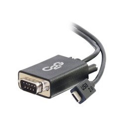 C2G USB C to DB9 Serial Adapter Cable - USB C 2.0 - M/M - USB / sériový kabel - DB-9 (M) do USB-C (M) - reverzibilní konektor C