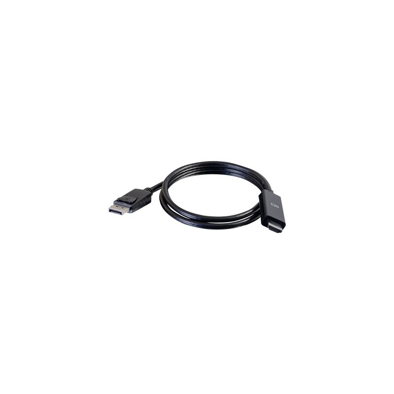 C2G 3ft DisplayPort to HDMI Cable - DP to HDMI Adapter Cable - DisplayPort 1.2 HDMI 2.0 - 4K 60Hz - M/M - Kabel adaptéru