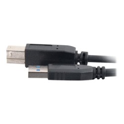 C2G 10ft USB 3.0 A to B SuperSpeed Cable - M/M - Kabel USB - USB typ A (M) do USB Type B (M) - USB 3.0 - 3 m - černá