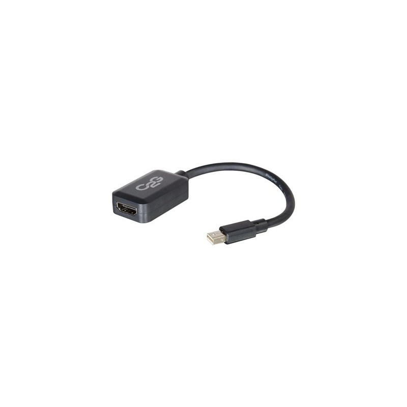 C2G Mini DisplayPort to HDMI Adapter - Mini DP to HDMI Adapter - DisplayPort 1.2 - Black - M/F - Video adaptér - Mini
