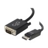 C2G 3ft DisplayPort to VGA Adapter Cable - M/M - Kabel DisplayPort - DisplayPort (M) do HD-15 (VGA) (M) - 91 cm - cerná